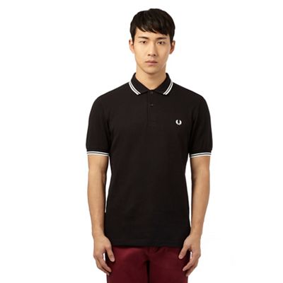 Fred Perry Black tipped polo shirt